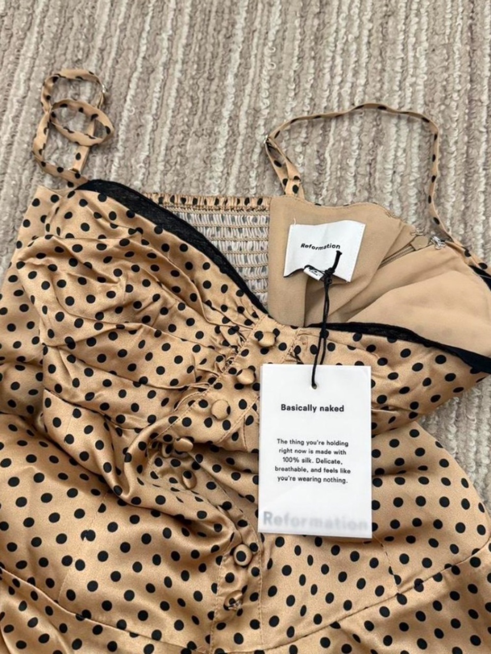 NWT Reformation Ursula Silk Dress - Picture 4 of 4